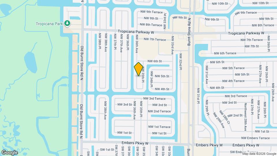 421 NW 36th Ave Map and Location Details