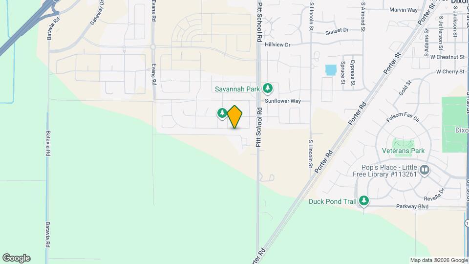 1465 Blossom Way Map and Location Details