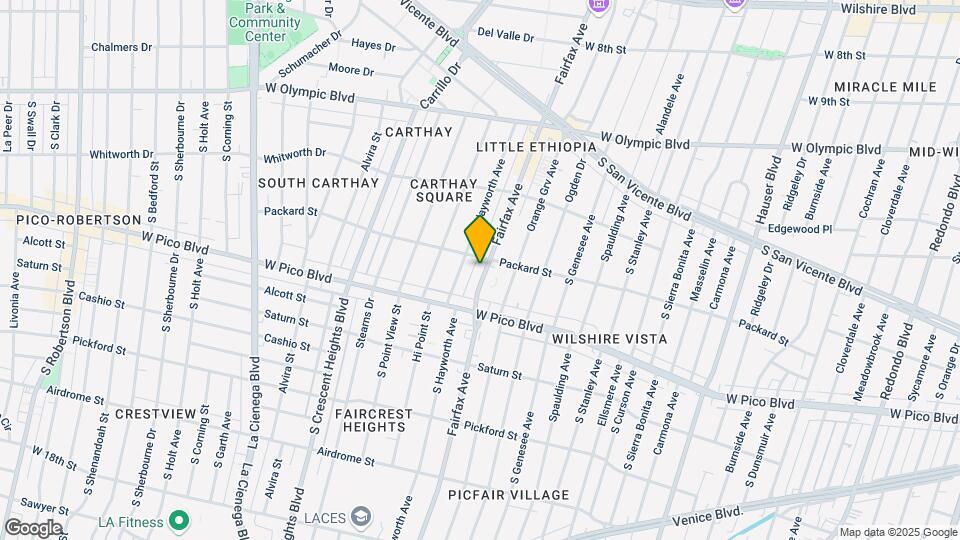 1215 S Fairfax Ave Map and Location Details