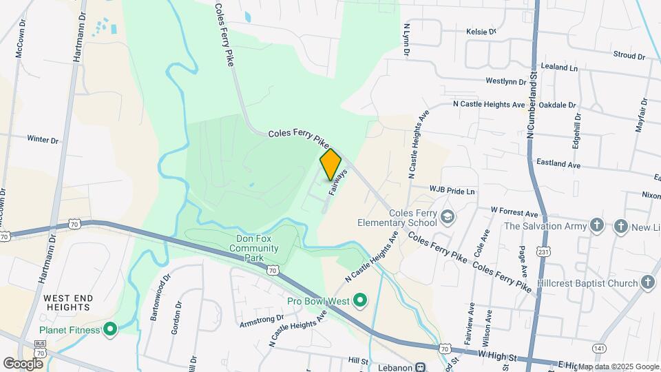 1150 Fairways Map and Location Details