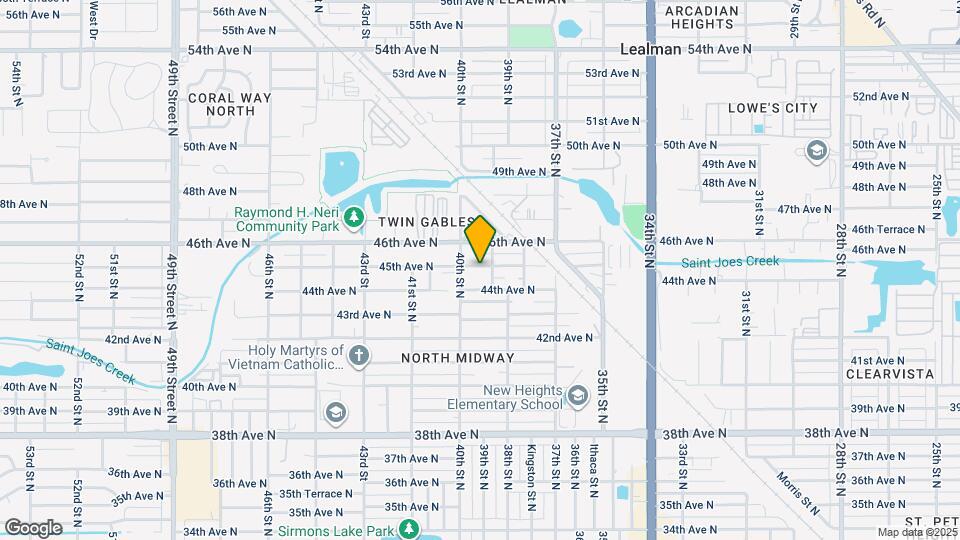 3924 45th Ave N Map and Location Details