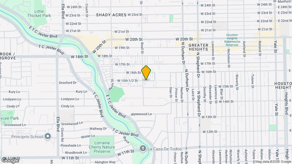 1042 W 15th 1/2 St Map and Location Details