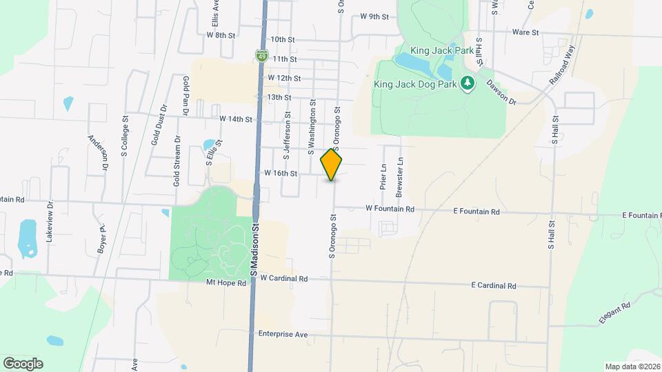 1606 S Oronogo St Map and Location Details