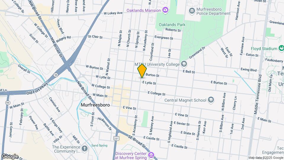 303 E Lytle St Map and Location Details