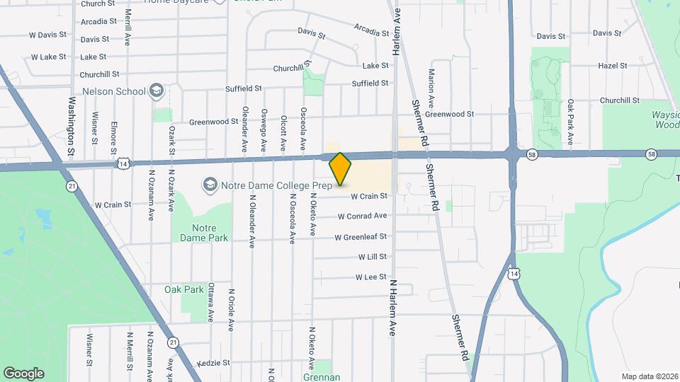 7322 W Crain St Map and Location Details