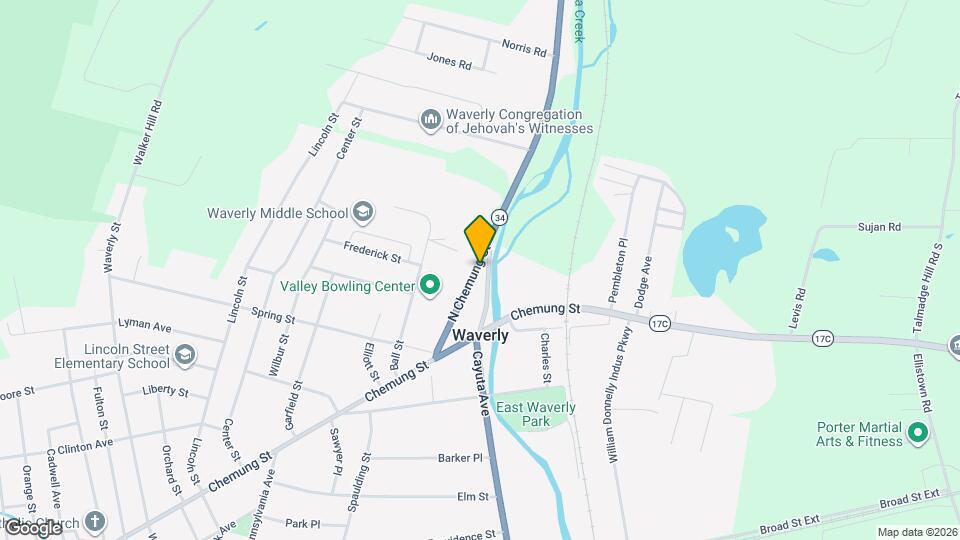 38 N Chemung St Mapa y Detalles de la Ubicación