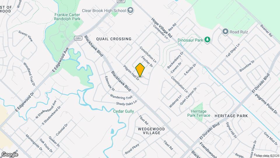 15807 Pilgrim Hall Dr Map and Location Details