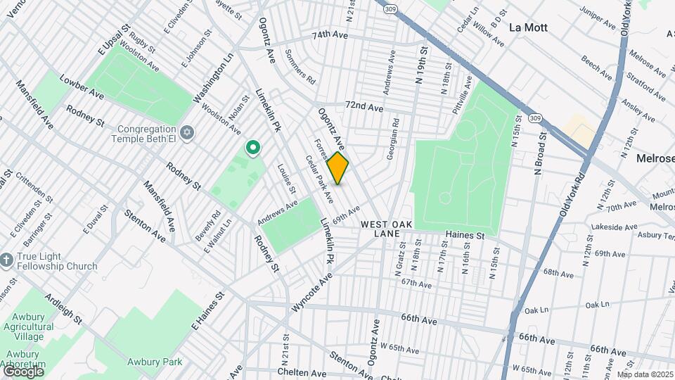 6954 Forrest Ave Map and Location Details