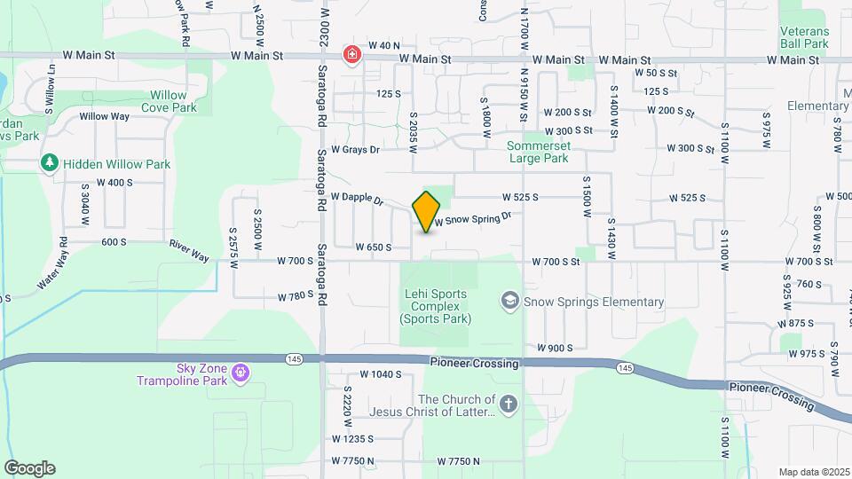 626 S Spring Snow St Map and Location Details