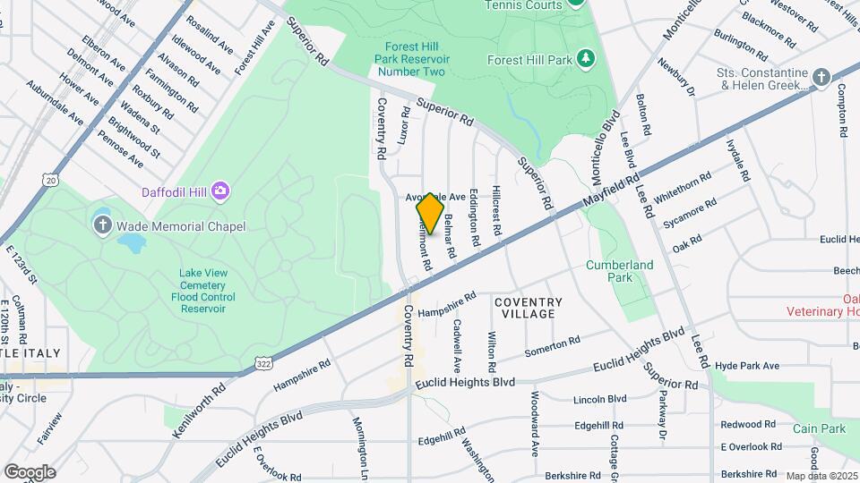 1687 Glenmont Rd, Unit 1 Map and Location Details