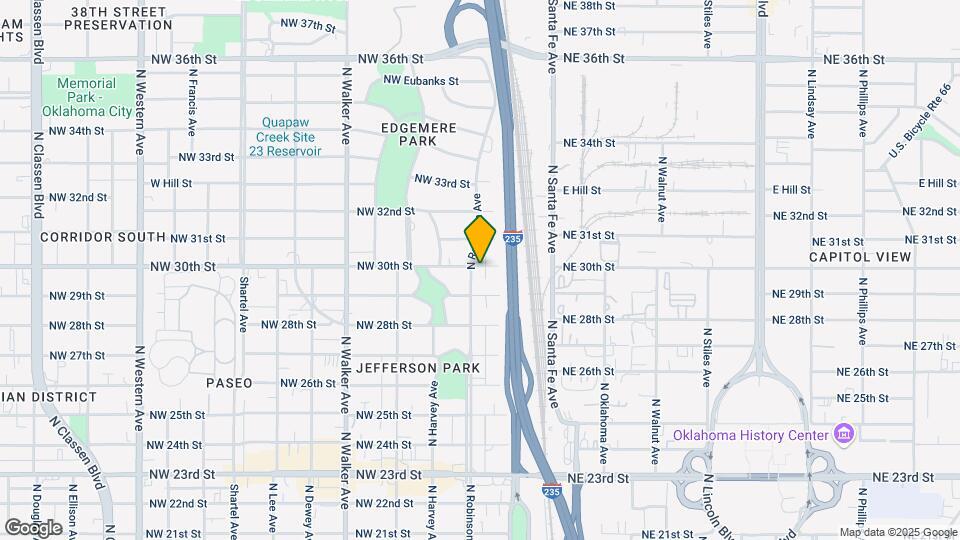 3020 N Robinson Ave Mapa y Detalles de la Ubicación