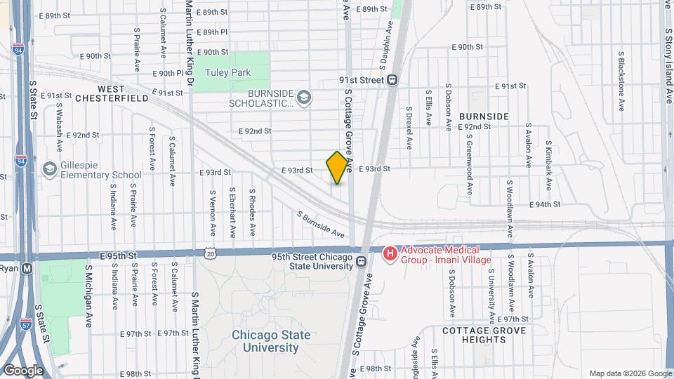 9331 S Evans Ave Map and Location Details