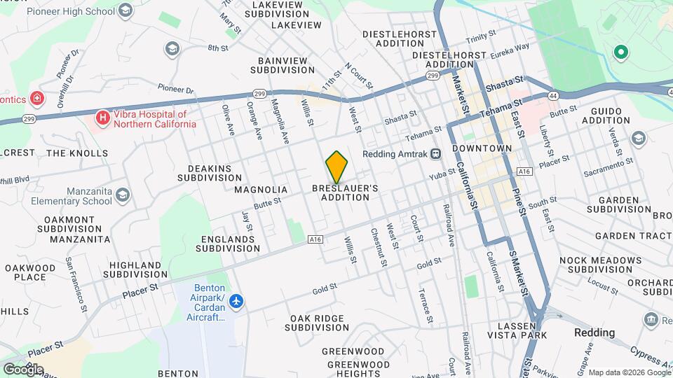 2067 Butte St Map and Location Details