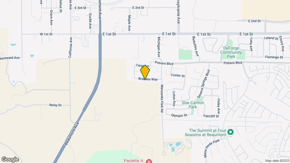835 Brownie Way Map and Location Details