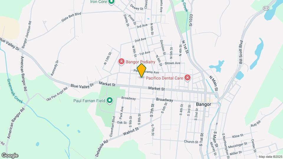 54 N 8th St Map and Location Details