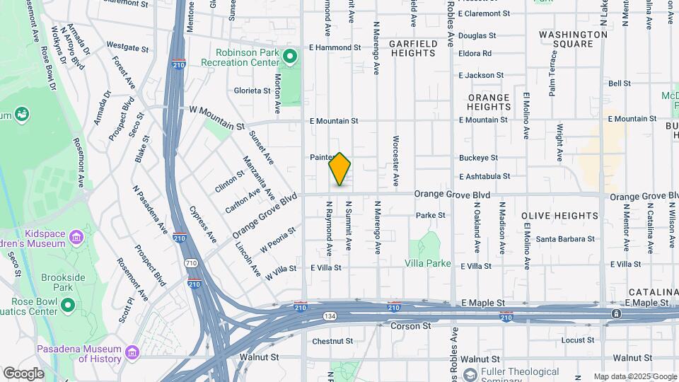 95-99 E Orange Grove Blvd Mapa y Detalles de la Ubicación