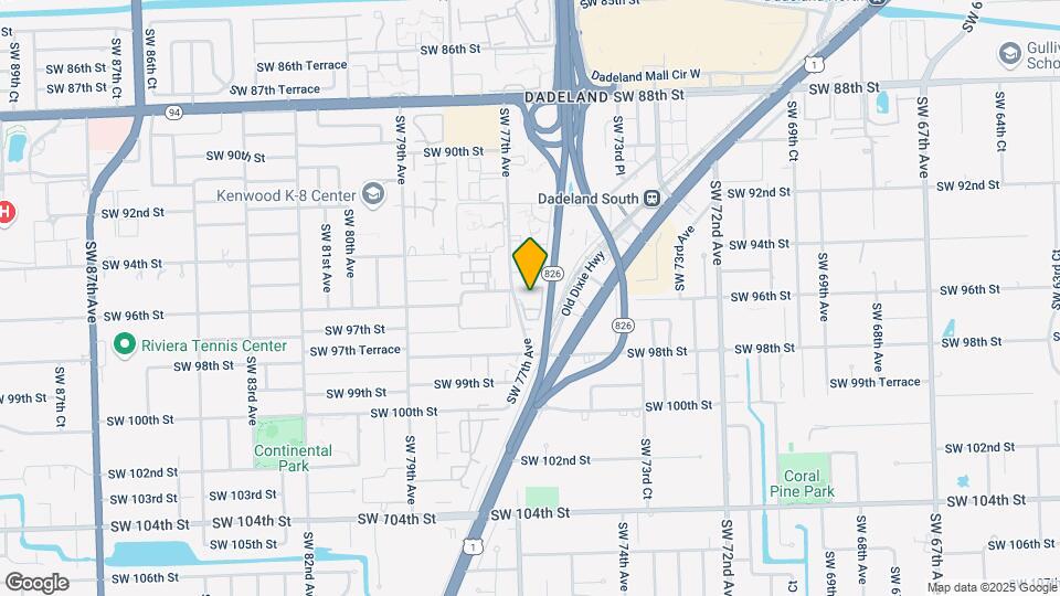 9651 SW 77th Ave Map and Location Details