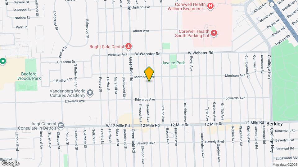 3912 Thomas Ave Mapa y Detalles de la Ubicación