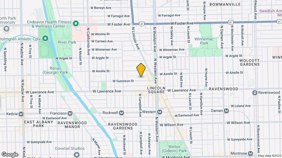 2450 W Gunnison St, Unit 1 Map and Location Details