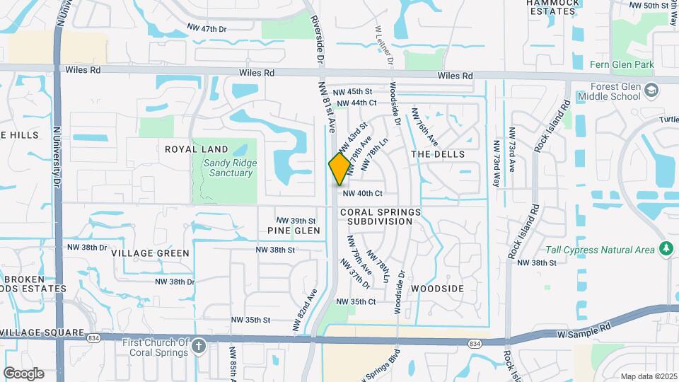4101 Riverside Dr Mapa y Detalles de la Ubicación