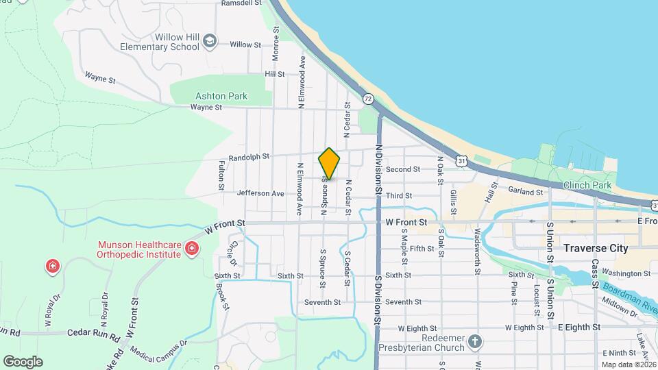 210 N Spruce St Mapa y Detalles de la Ubicación