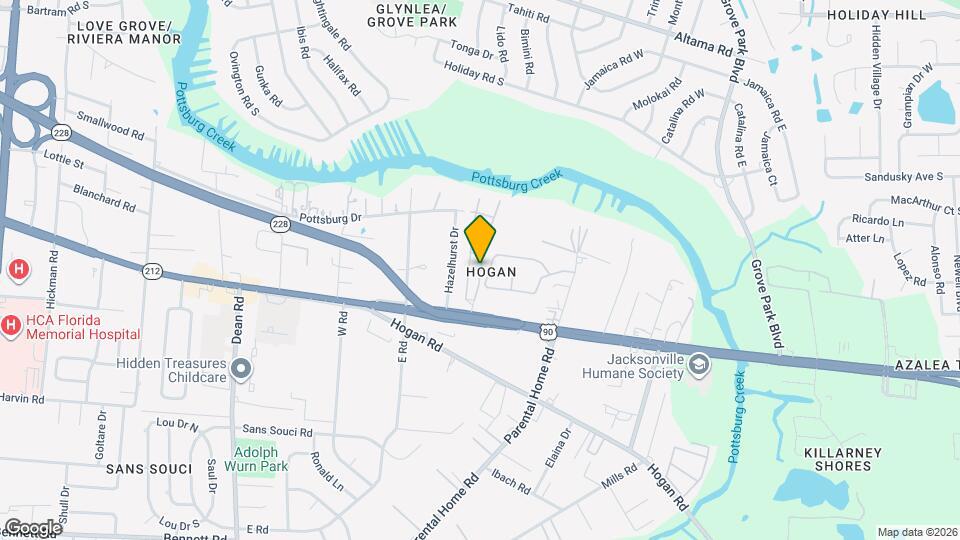 1757 El Camino Rd Map and Location Details