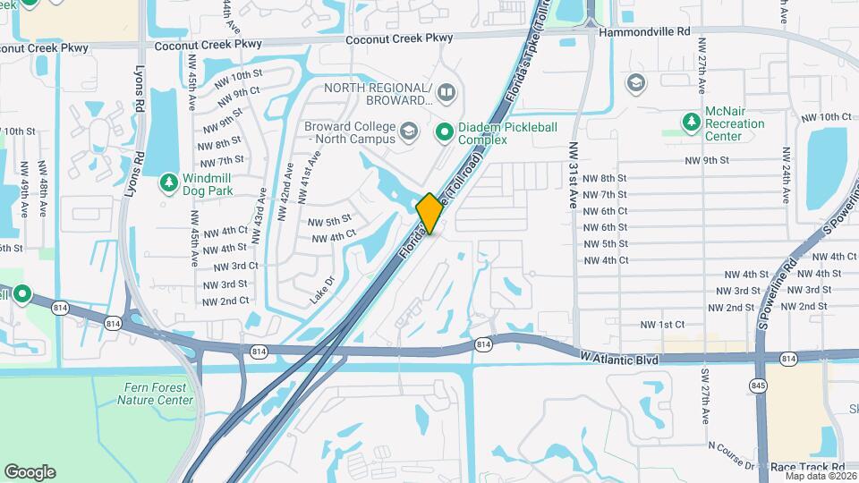 445 NW 36th Ave Map and Location Details