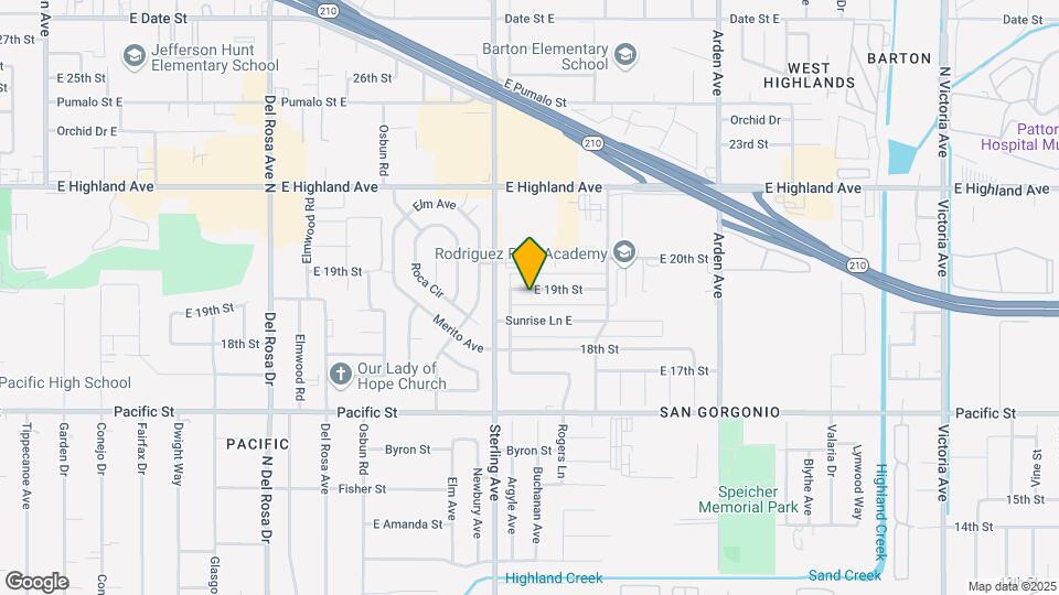 2057 E 19th St Map and Location Details