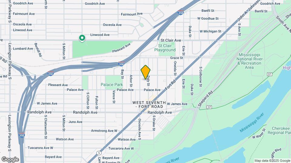 373 Daly St, Unit 1 Map and Location Details