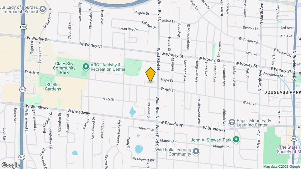 1011 W Ash St Map and Location Details