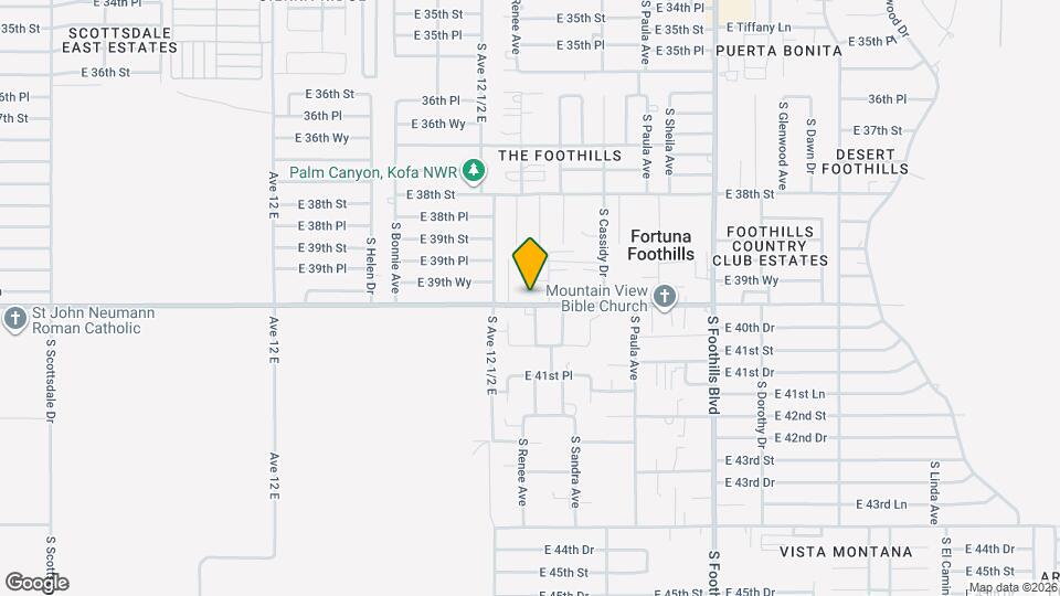 12564 E 40th St Map and Location Details