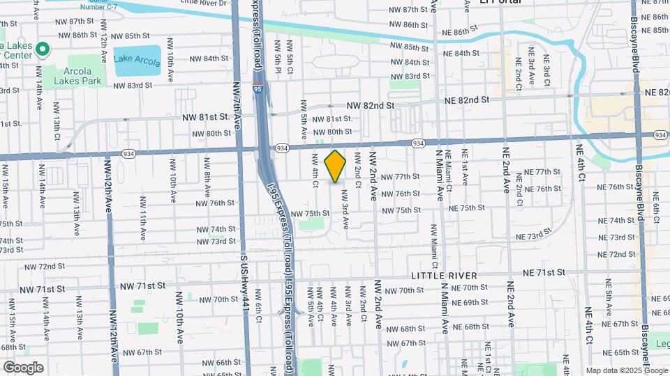 7631 NW 4th Ave Mapa y Detalles de la Ubicación