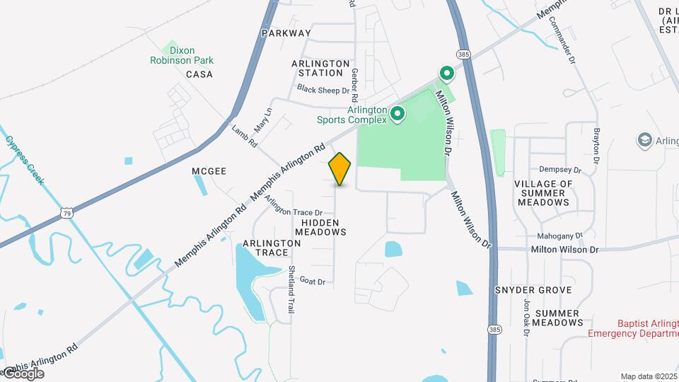 5408 Hidden Meadows Dr Map and Location Details