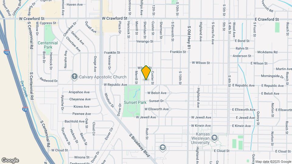 941 Sheridan St Map and Location Details