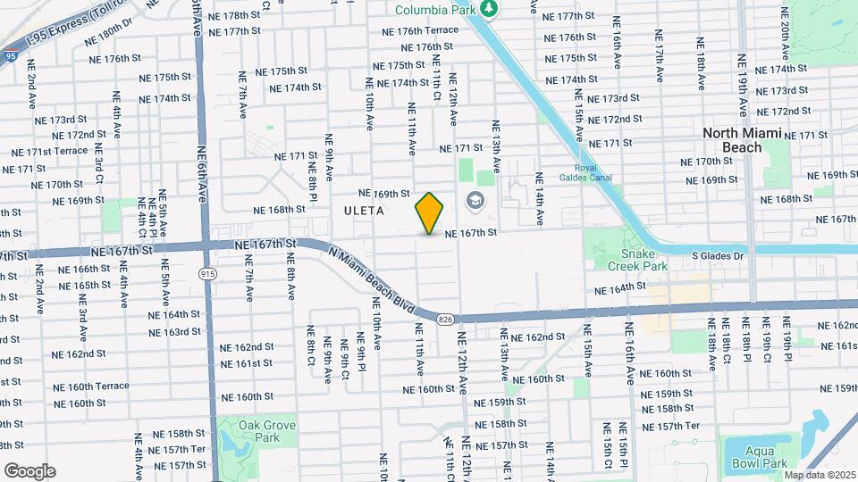1136 NE 167th St Map and Location Details