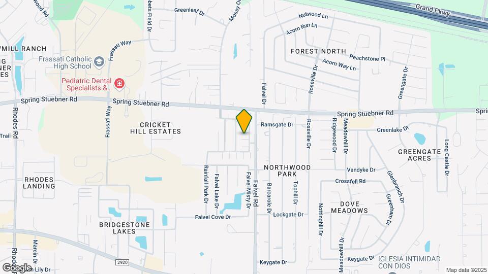 21771 Mossy Field Ln Map and Location Details