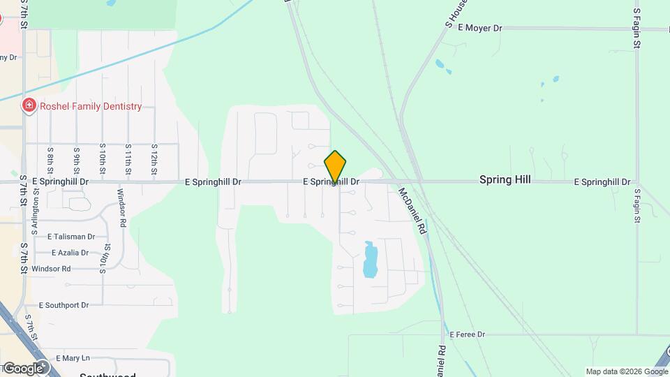 1907 E Springhill Dr Map and Location Details