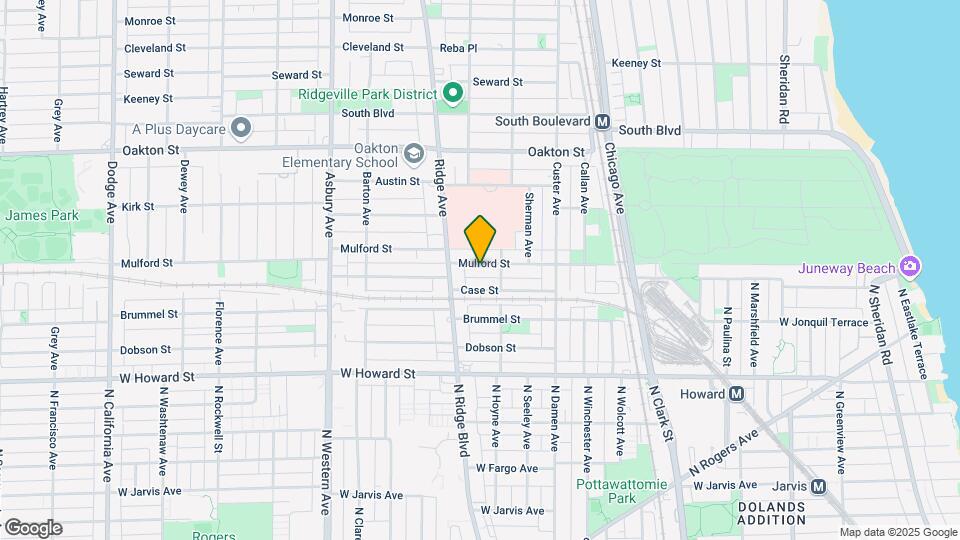 818 Mulford St Map and Location Details
