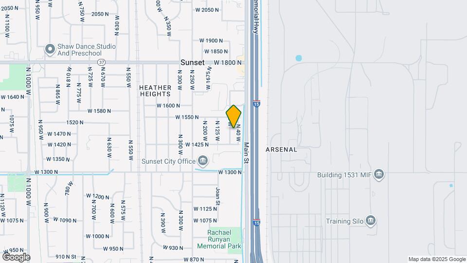 1490 N 75 W, Unit c Map and Location Details