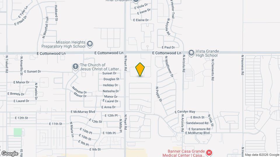 1553 E Alba Dr Map and Location Details