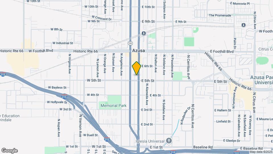 511 N Azusa Ave-Unit -203 Map and Location Details
