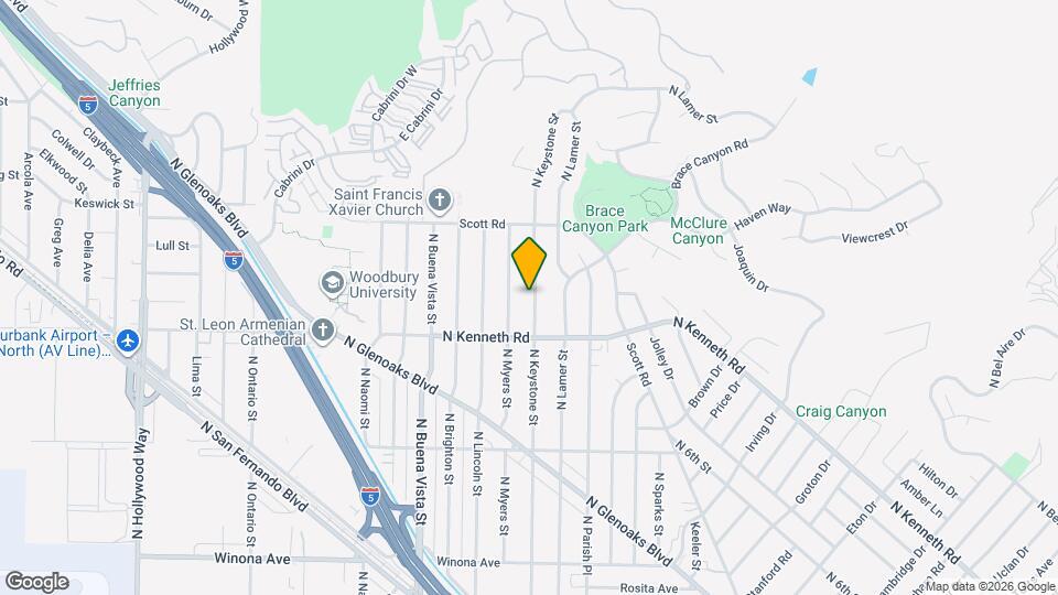 2743 N Keystone St Map and Location Details