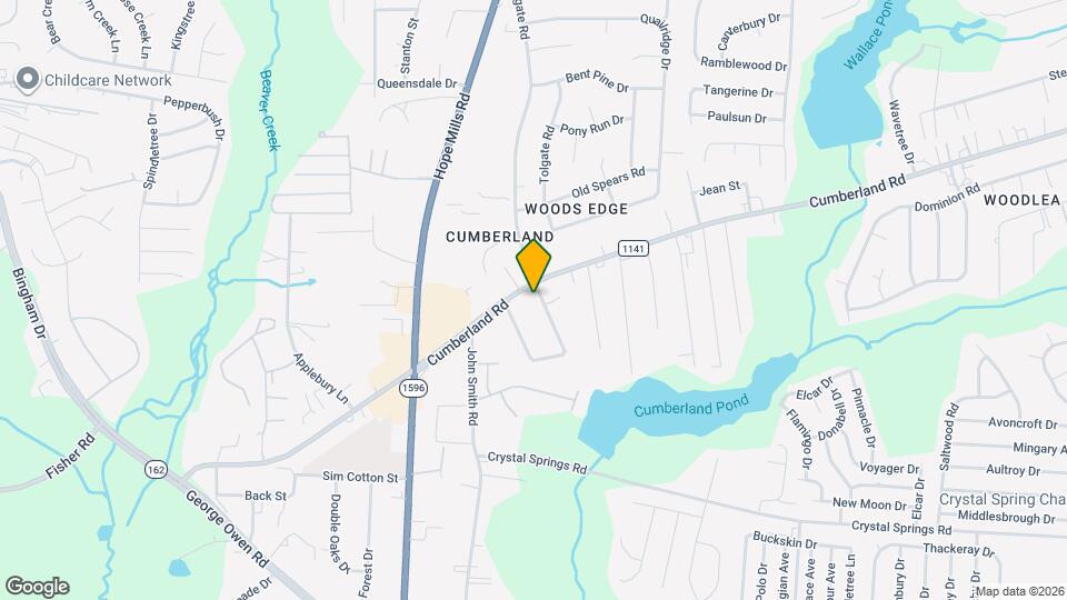 2602 Wingate Rd Map and Location Details