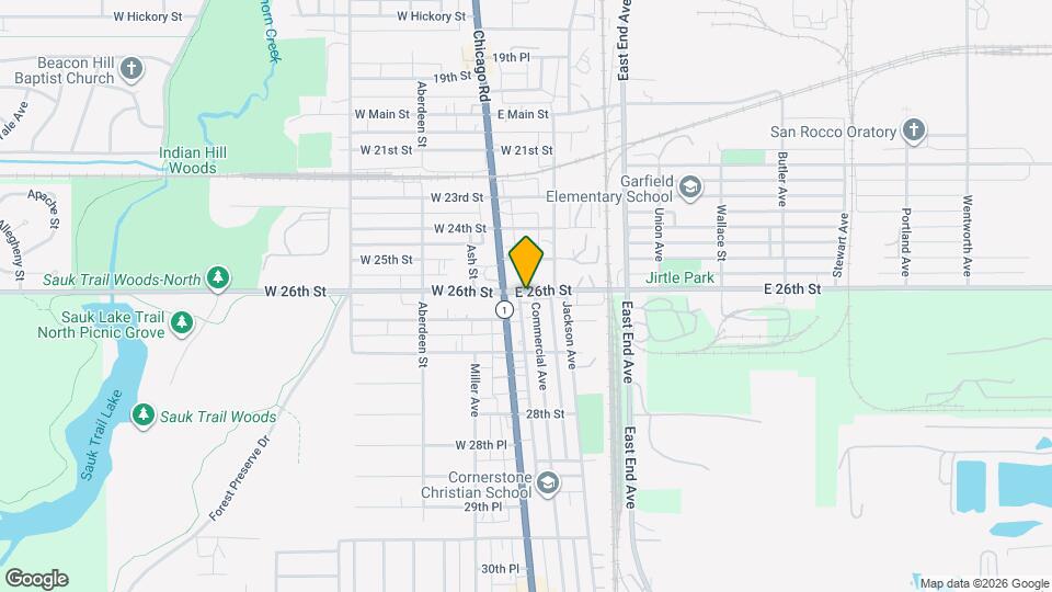 2600 Commercial Ave, Unit 1 Map and Location Details