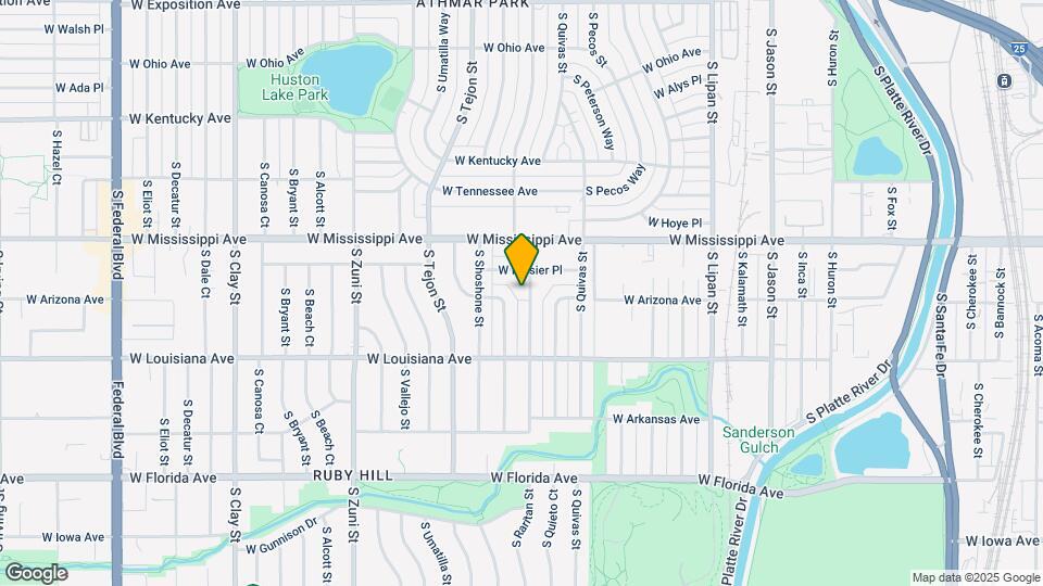 1179-1185 S Raritan St Map and Location Details