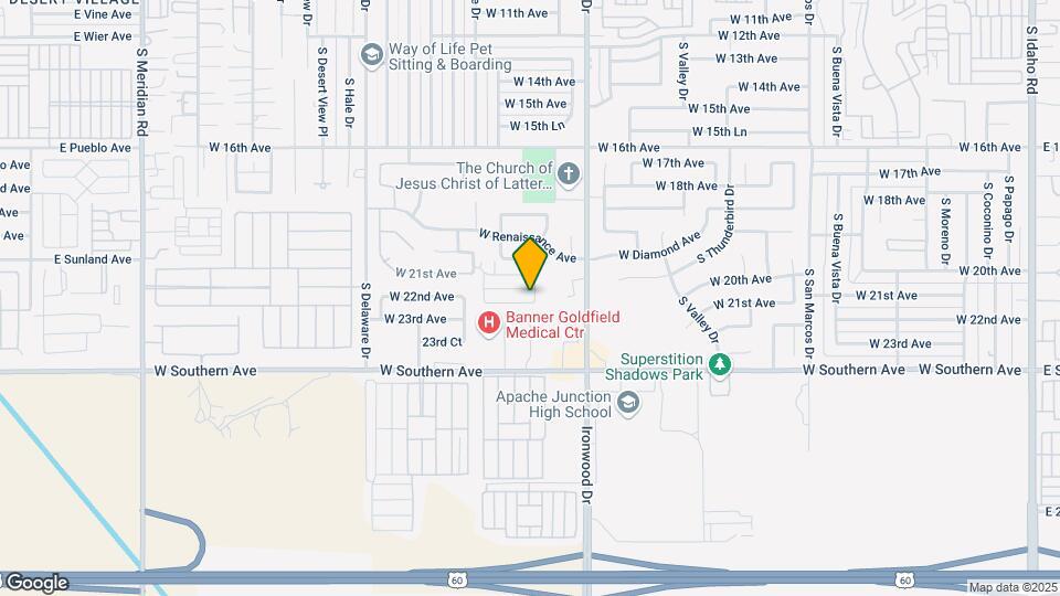1800 W 23rd Ave Mapa y Detalles de la Ubicación