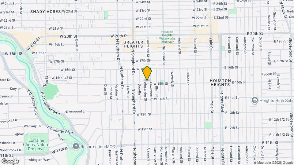 919 W 15th St Map and Location Details