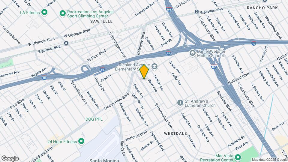 2620 S Barrington Ave, Unit 2620 Map and Location Details