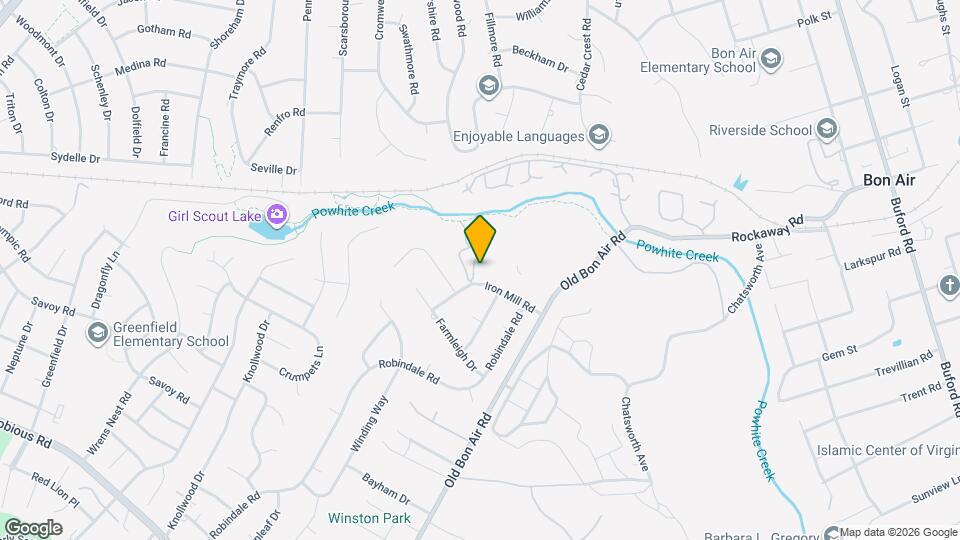 10212 Iron Mill Rd Map and Location Details