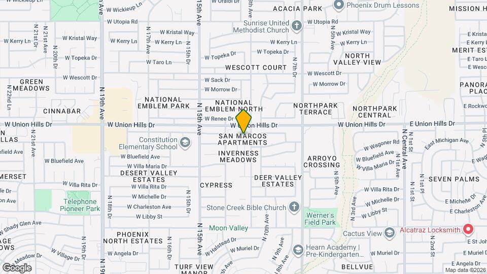 1120 W Villa Theresa Dr Map and Location Details